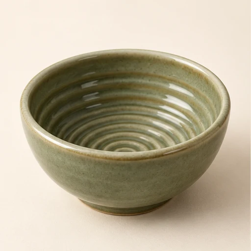 Ribbed lather bowl
